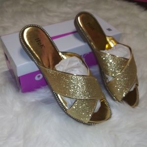 Gold Sparkle Sandal